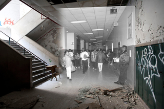 Illustration for article titled The Destruction of Detroit in Heartbreaking Before & After Photographs